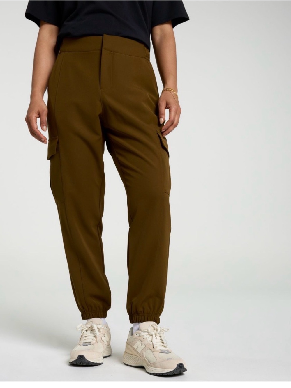 Calia Women’s Effortless crepe Cargo Joggers New With Tags Size Large Pre-Priced